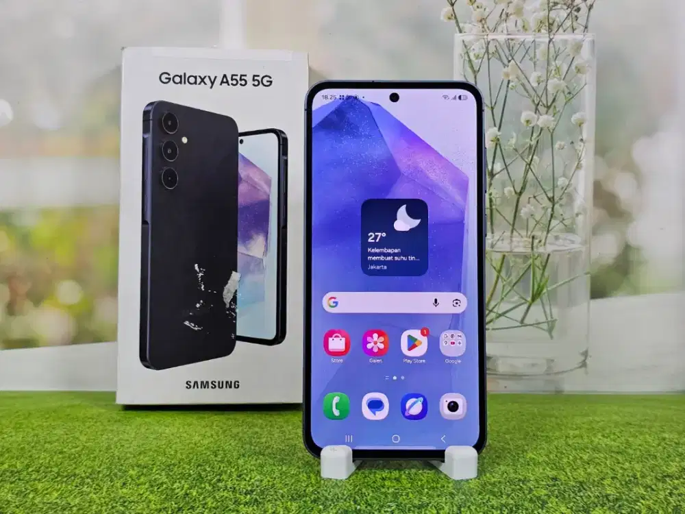 Samsung Galaxy A55 5G NFC Ram 12GB/256GB mulus fullset Resmi SEIN