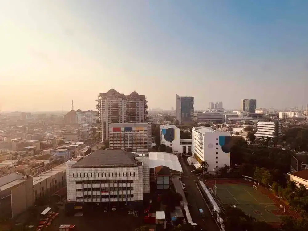 Apartemen Mediterania 1 Tanjung Duren 2 BR City View Unfurnish Bagus Ready Butuh Uang