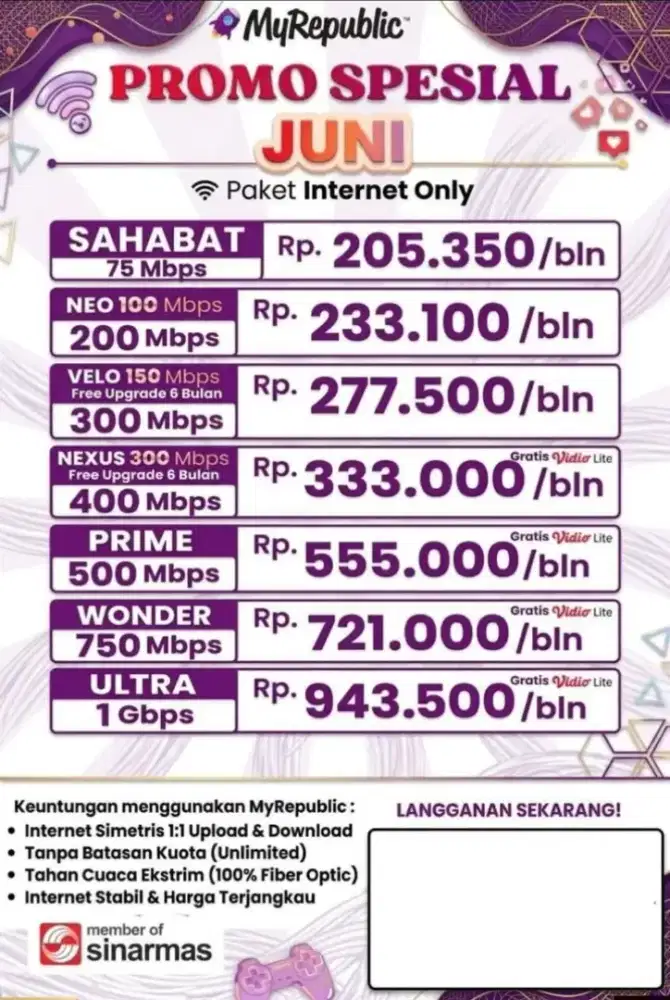 Layanan internet wifi murah