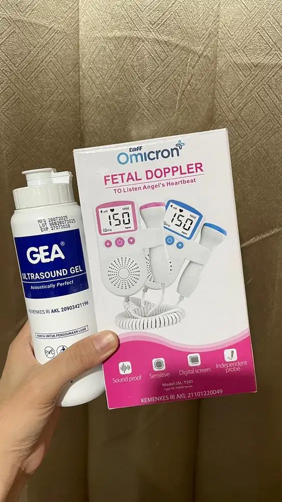 TaffOmicron Alat Deteksi Jantung Janin Bayi Fetal Doppler