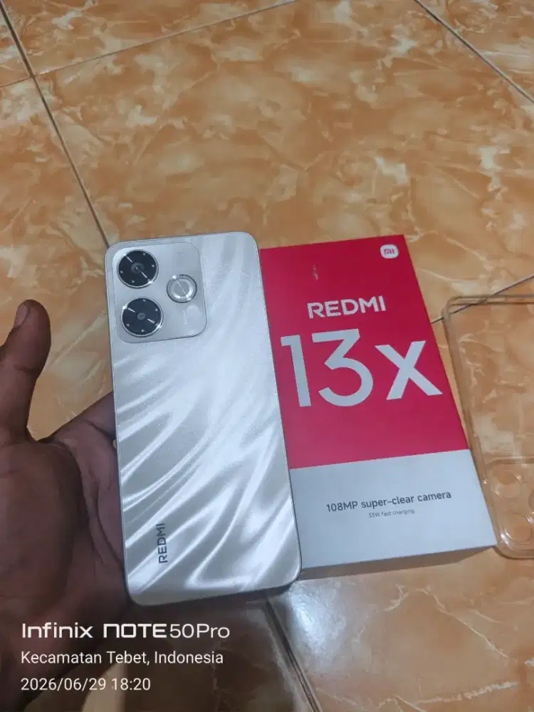Redmi 13x fullset second like new ram 8/256