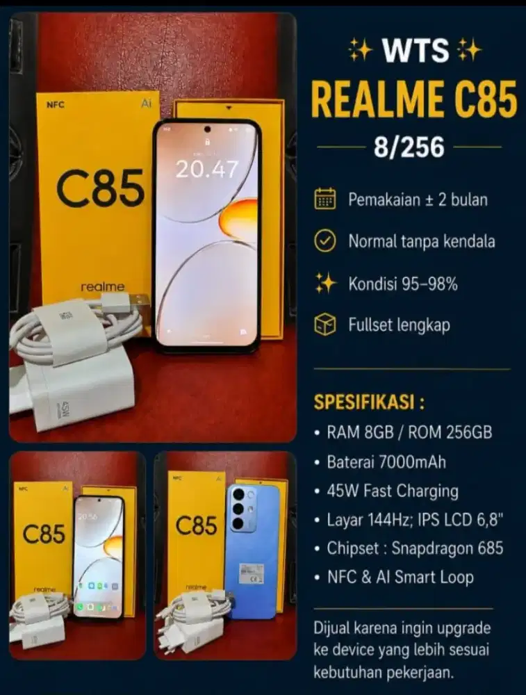Jual Hp REALME C85 8/256