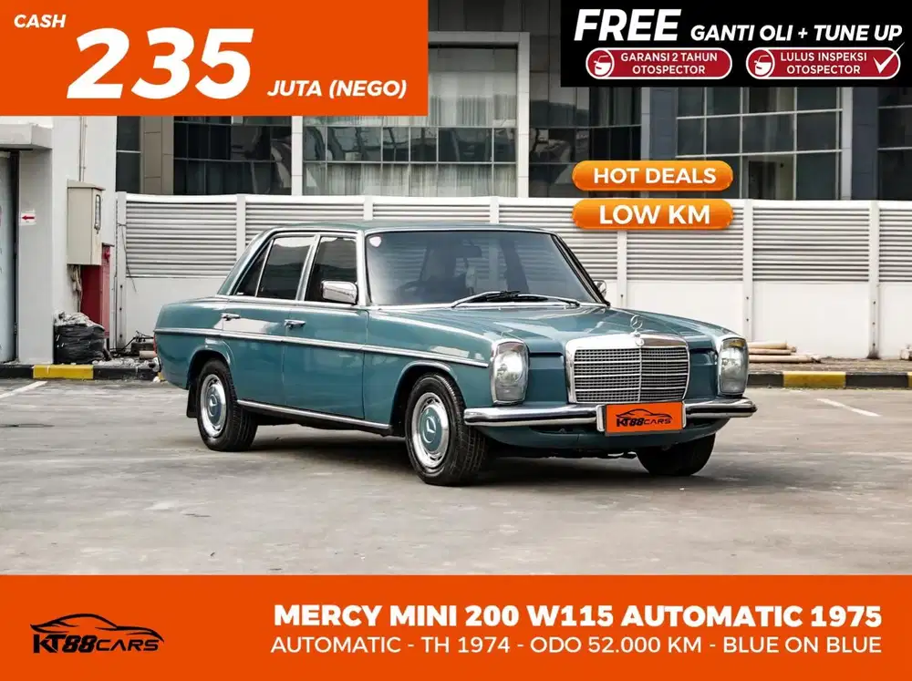 Low Kilometer 52rb MERCEDES BENZ MINI 200 W115 AT 1975