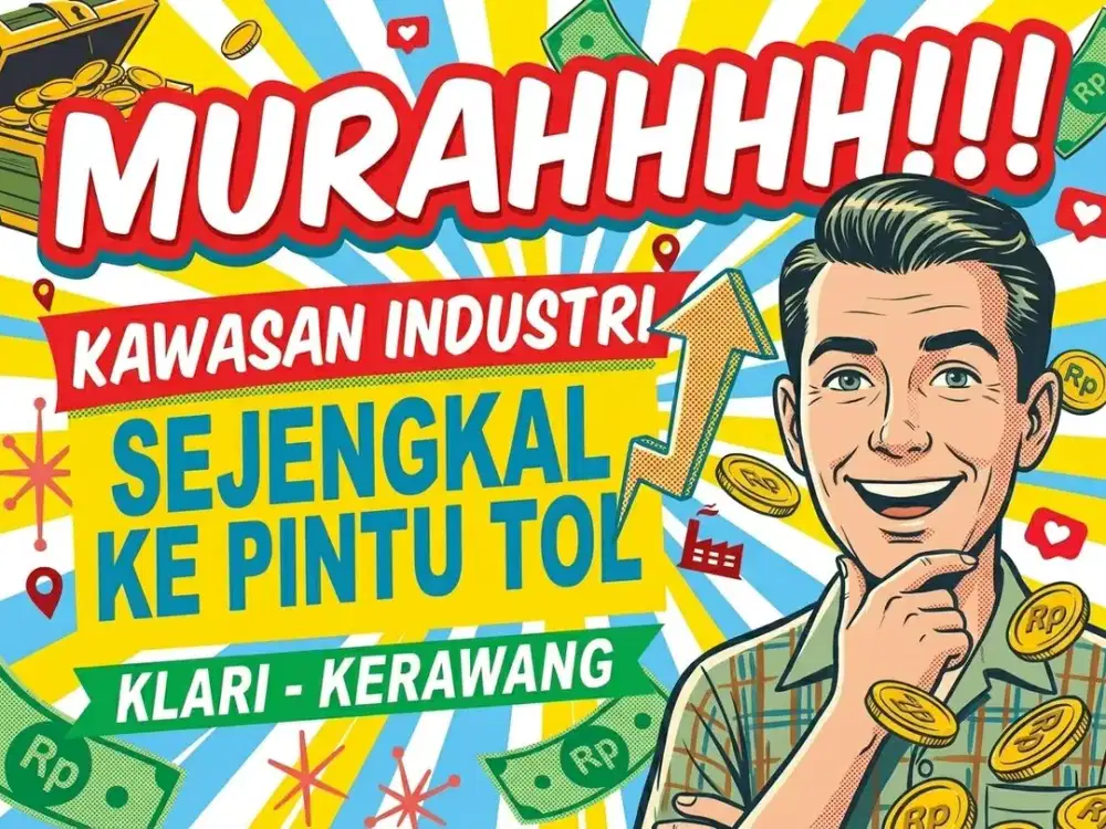 JUAL TANAH DI KERAWANG TIMUR, KLARI, KABUPATEN KERAWANG.
