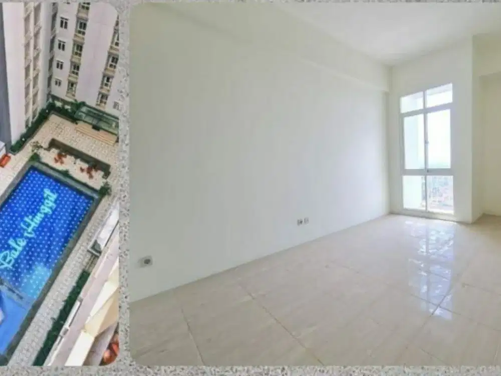 DISEWAKAN APARTEMEN BALE HINGGIL TOWER A LANTAI 8 KOSONGAN - AC - GORDYN