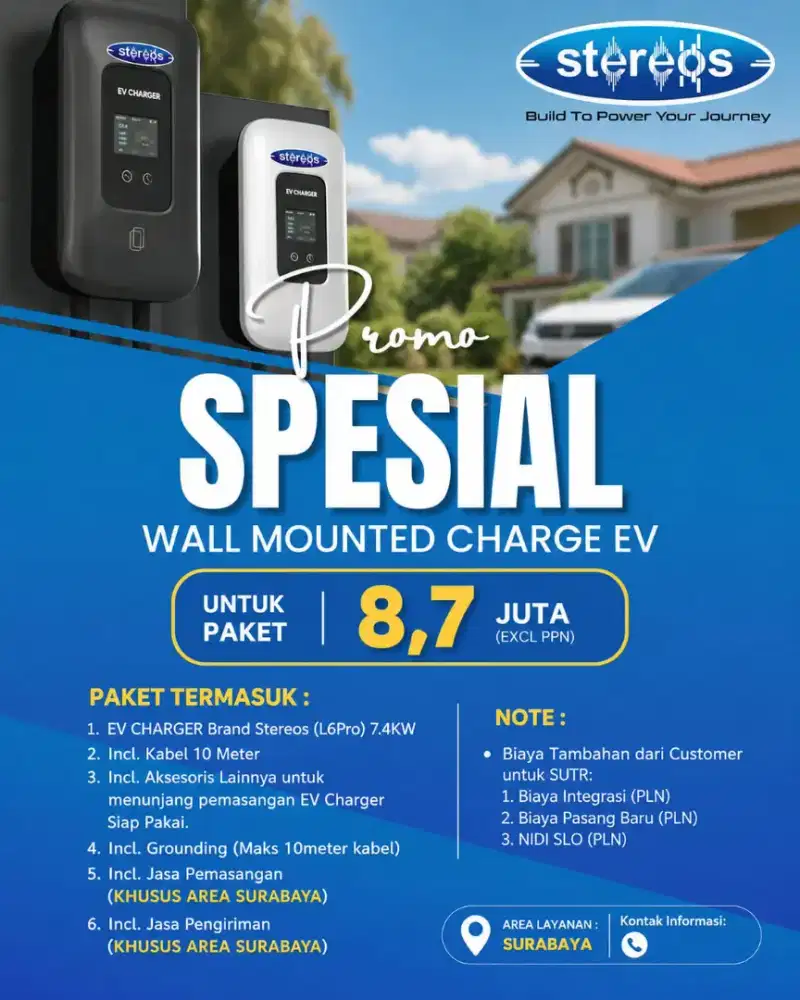 Wallmount charging ev