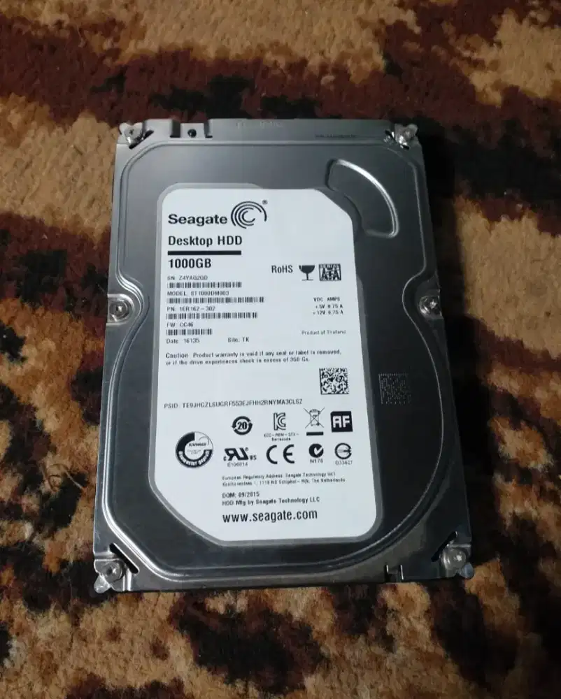 HDD Seagate 1TB SATA PC