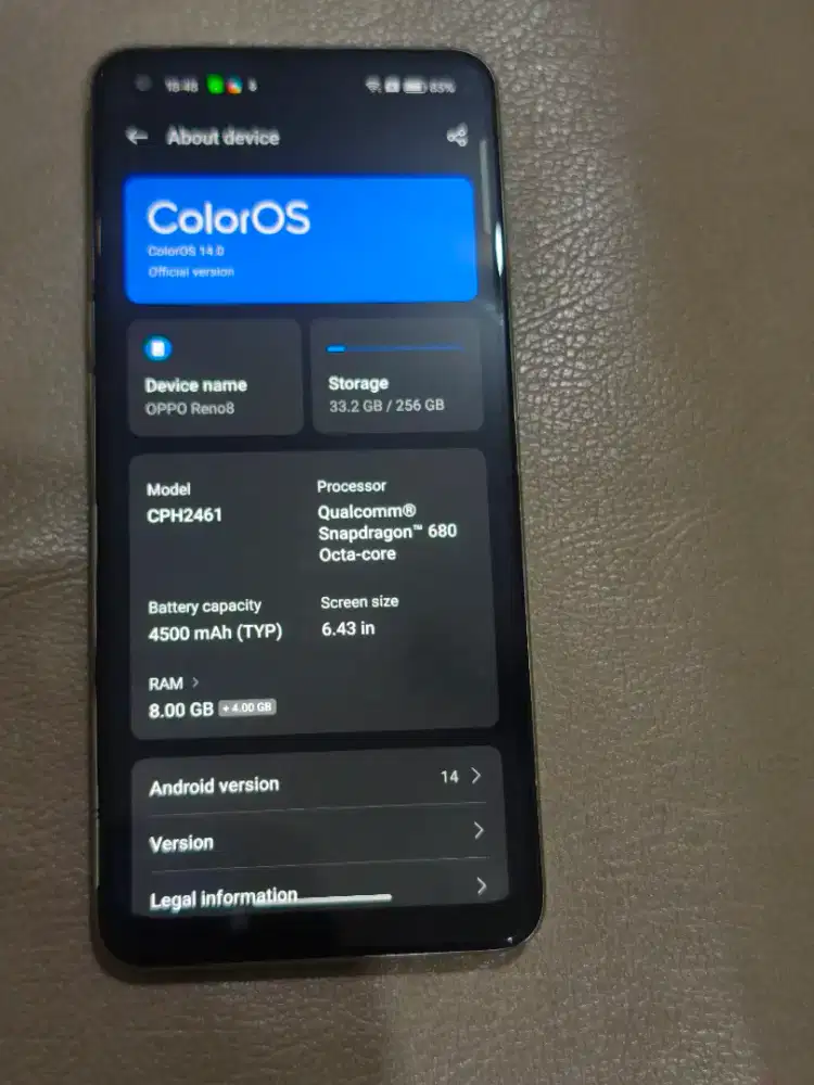 Oppo Reno 8 8/256 mulus