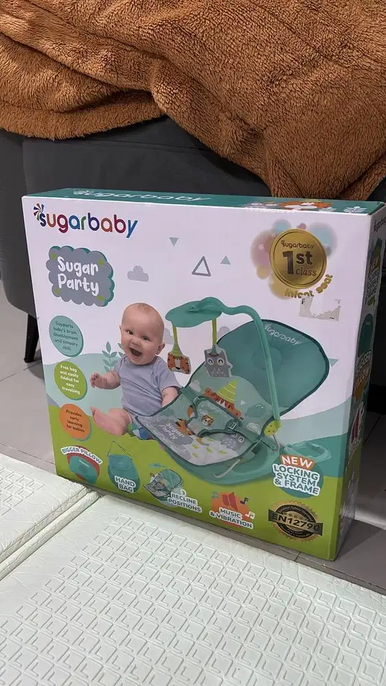SUGAR BABY Infant Seat Bouncer Bayi 3 Recline Kursi Bayi Getar