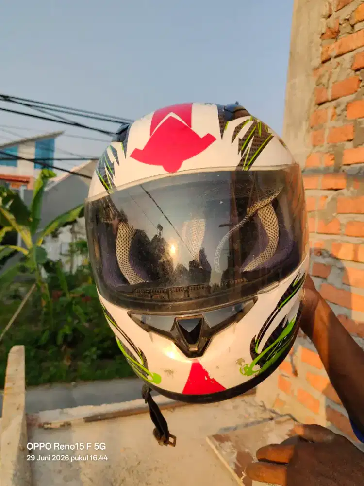 Helm Kawasaki original tahan banting anti pecah