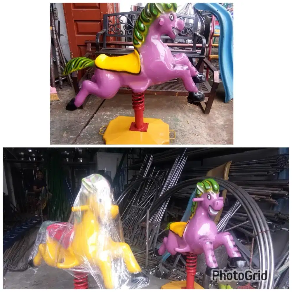 Perosotan, ayunan, jungkat jungkit, playground, mainan anak TK