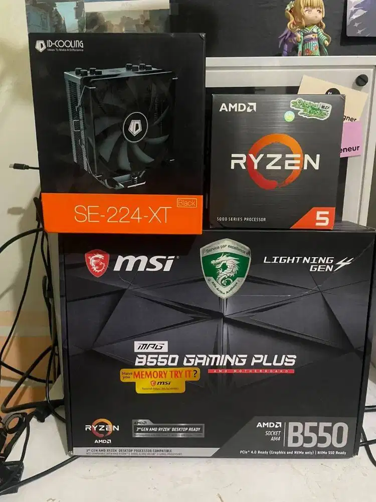 Bundle Mobo + Cpu Ryzen + Cooler Mid-Tier (R5 5600X + MSI B550 Gaming