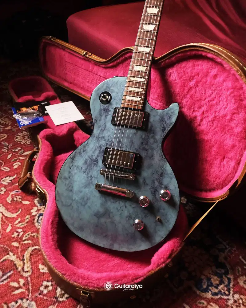 Gitar Gibson Lespaul Classic Rock Series II Blue Marble Ltd 2015