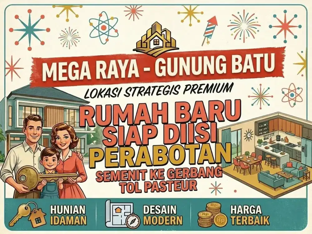 JUAL RUMAH DI PASTEUR, SUKARAJA, GUNUNG BATU, BANDUNG KOTA.
