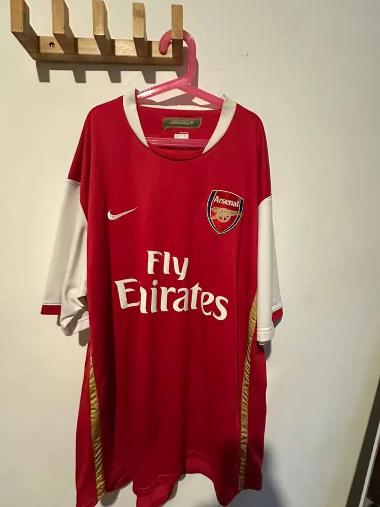 Jersey Arsenal Home 2007 - 2008 Size XL fot to XXL Original Authentic
