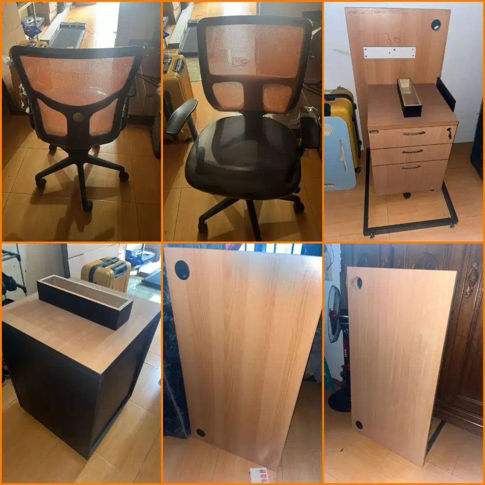 Meja dan kursi kantor masih bagus