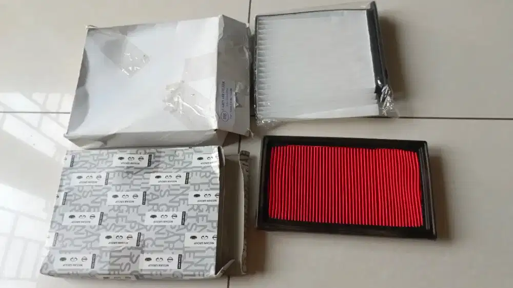 Karpet ori + Filter AC + Filter hawa Nissan Evalia +Pompa portable