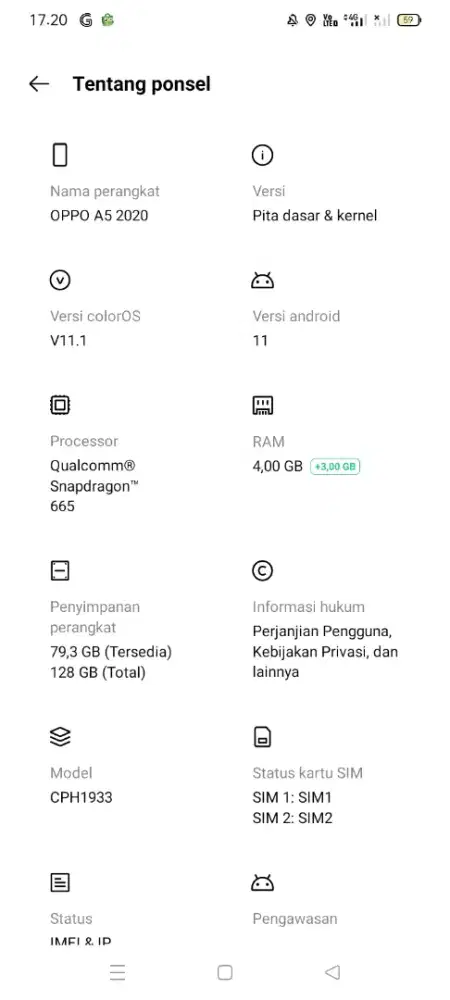 Oppo A5 2020 4/128