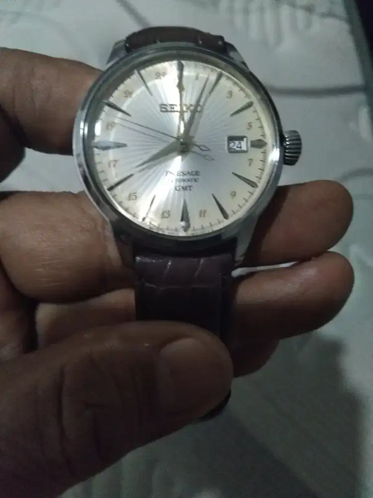 Seiko presige tali warna coklat