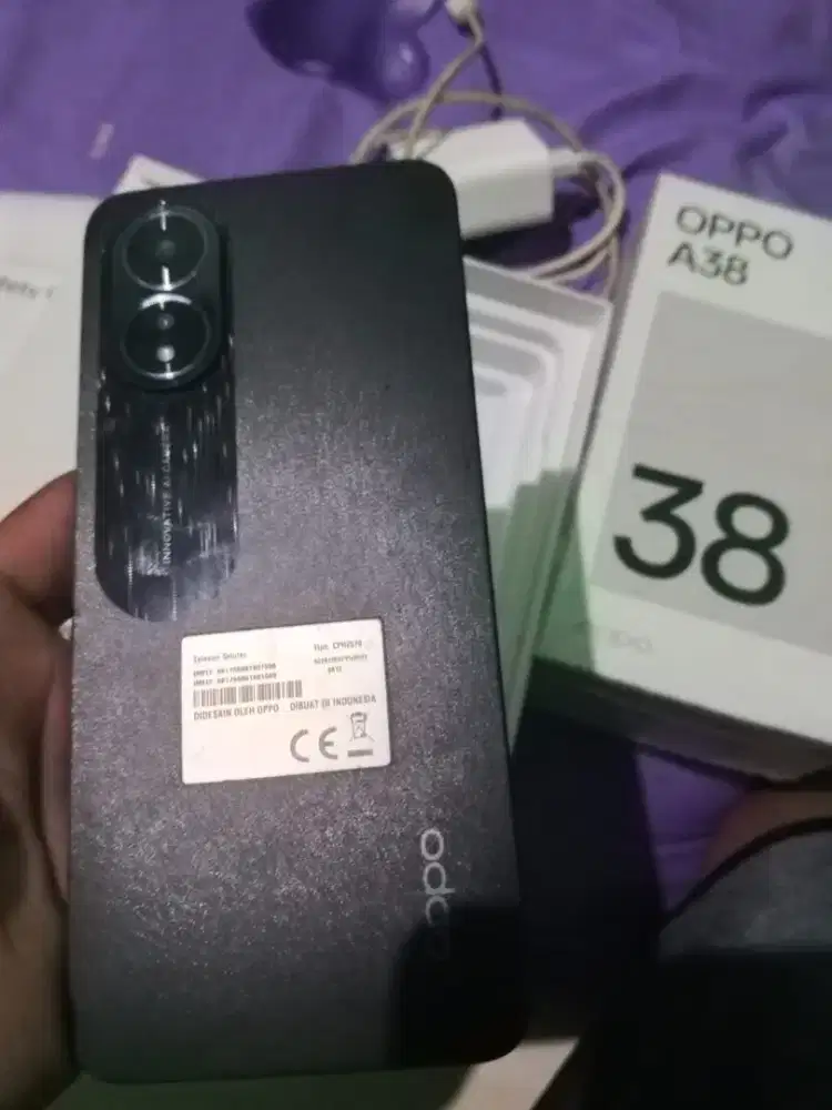 Jual aja hp Oppo a38 ram 6/128 fullset mulus