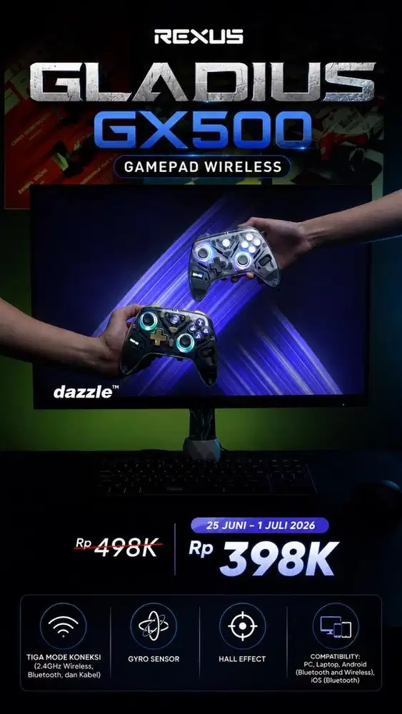 Gamepad Wireless Bluetooth Gladius GX500