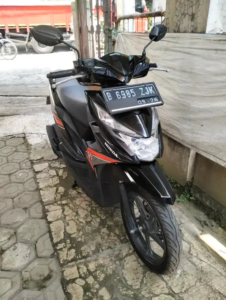 Beat fi Eco hitam 2016,pajak hidup,lengkap
