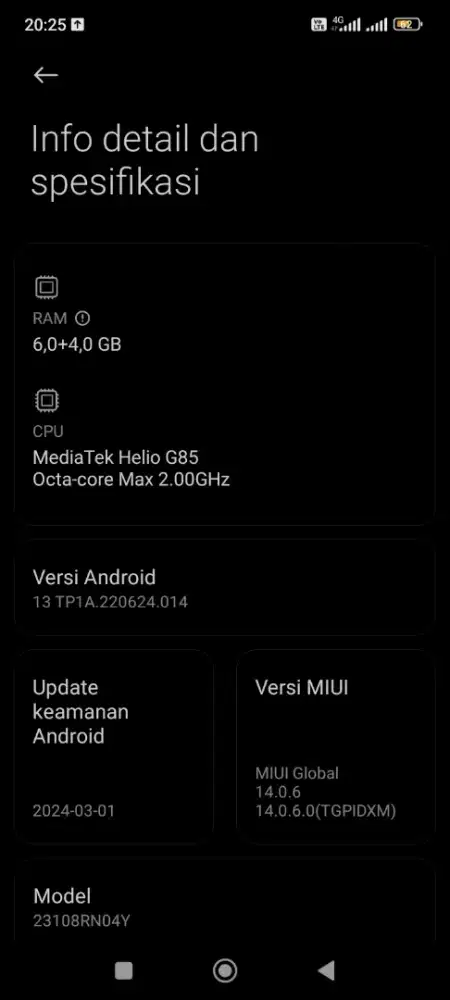 Redmi 13C  Ram 6+6 / 128