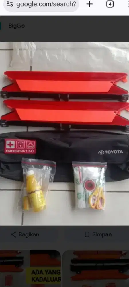 Emergency Kit milik mobil Toyota