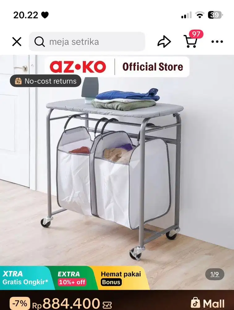 Meja Setrika AZKO Stora