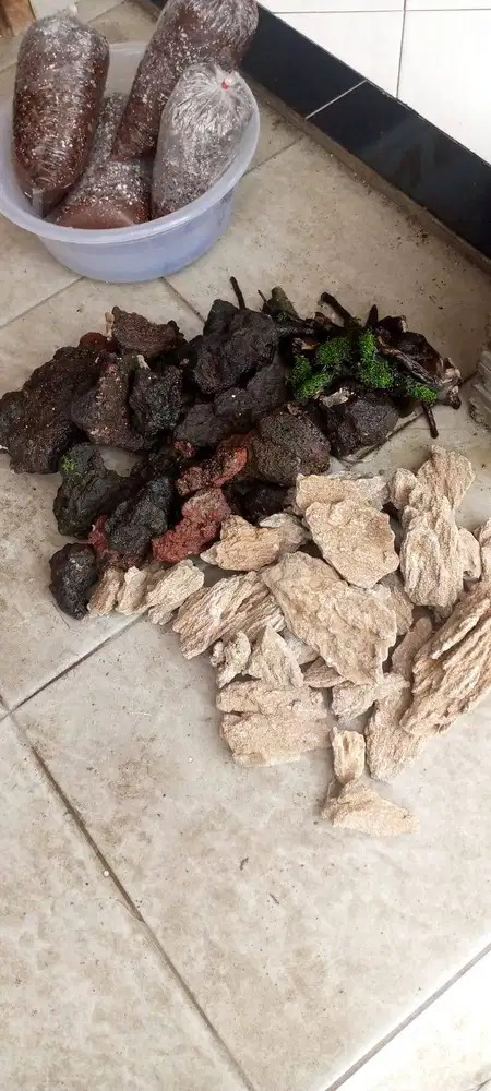 pasir malang 10kg dan batu 10kg