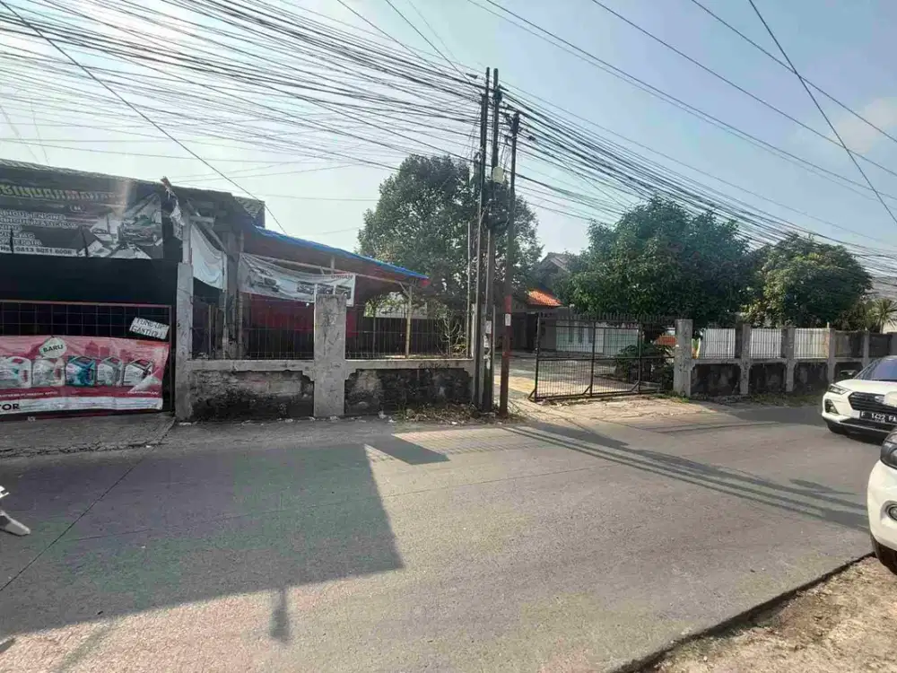 Dijual tanah 439 meter harga 1,8 M nego di jalan utama Jl. Raya Abdul Gani Cilodong Depok