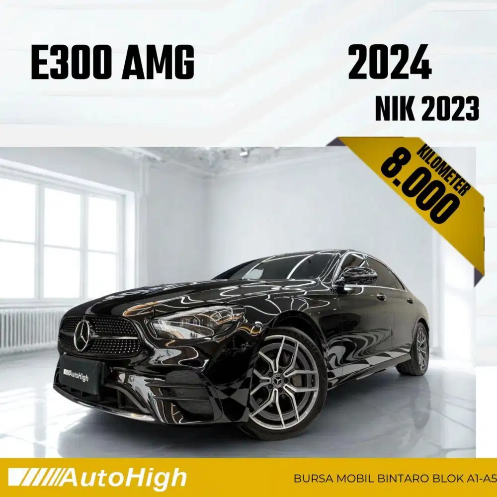DP10% [Km8.000] E300 AMG 2023 Black Reg 2024 #AUTOHIGH