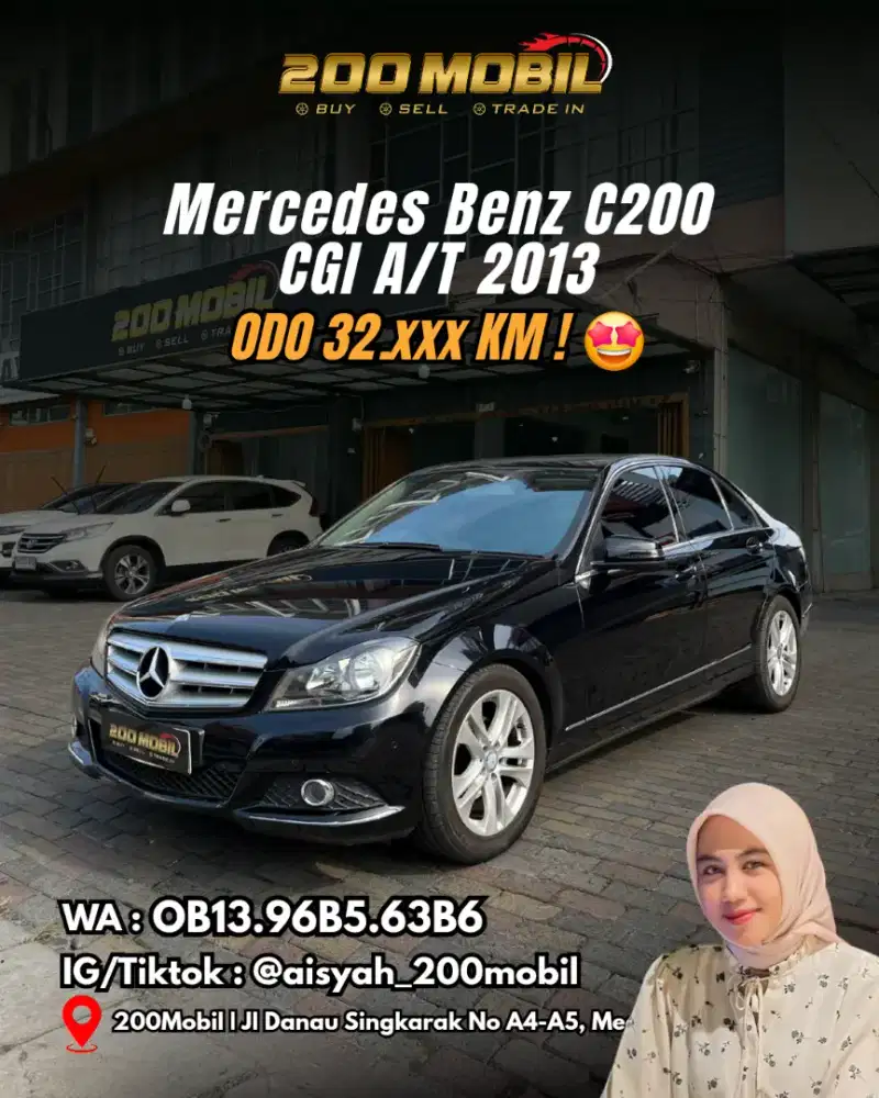 Mercedes Benz C200 CGI A/T 2013 Bensin