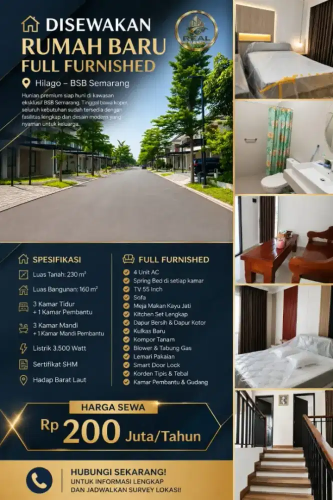 Rumah disewakan Hilago Home Resort BSB SEMARANG