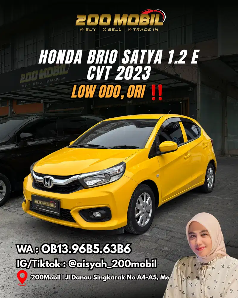 Honda Brio Satya 2023 Bensin