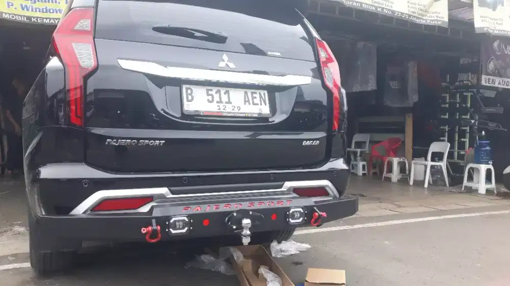 TANDUK / TOING BEMPER BELAKANG PAJERO SPORT+ PASANG