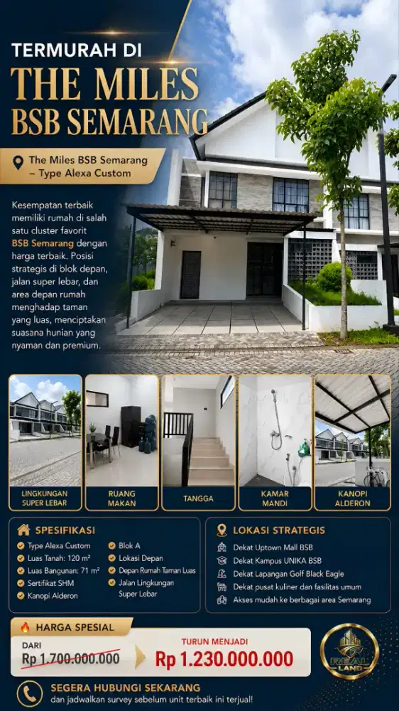 TERMURAH DI THE MILES BSB SEMARANG 
The Miles BSB Semarang
