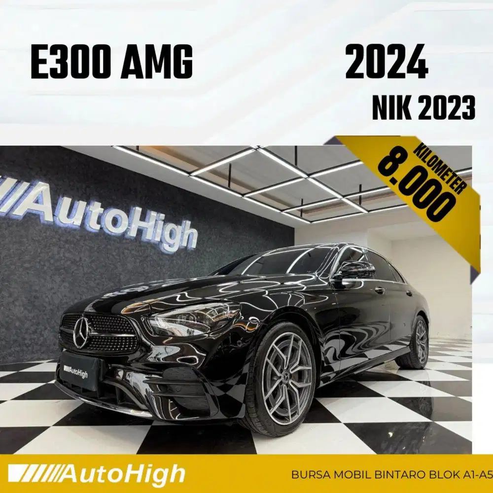 DP10% [Km8.000] E300 AMG 2023 Black Reg 2022 #AUTOHIGH