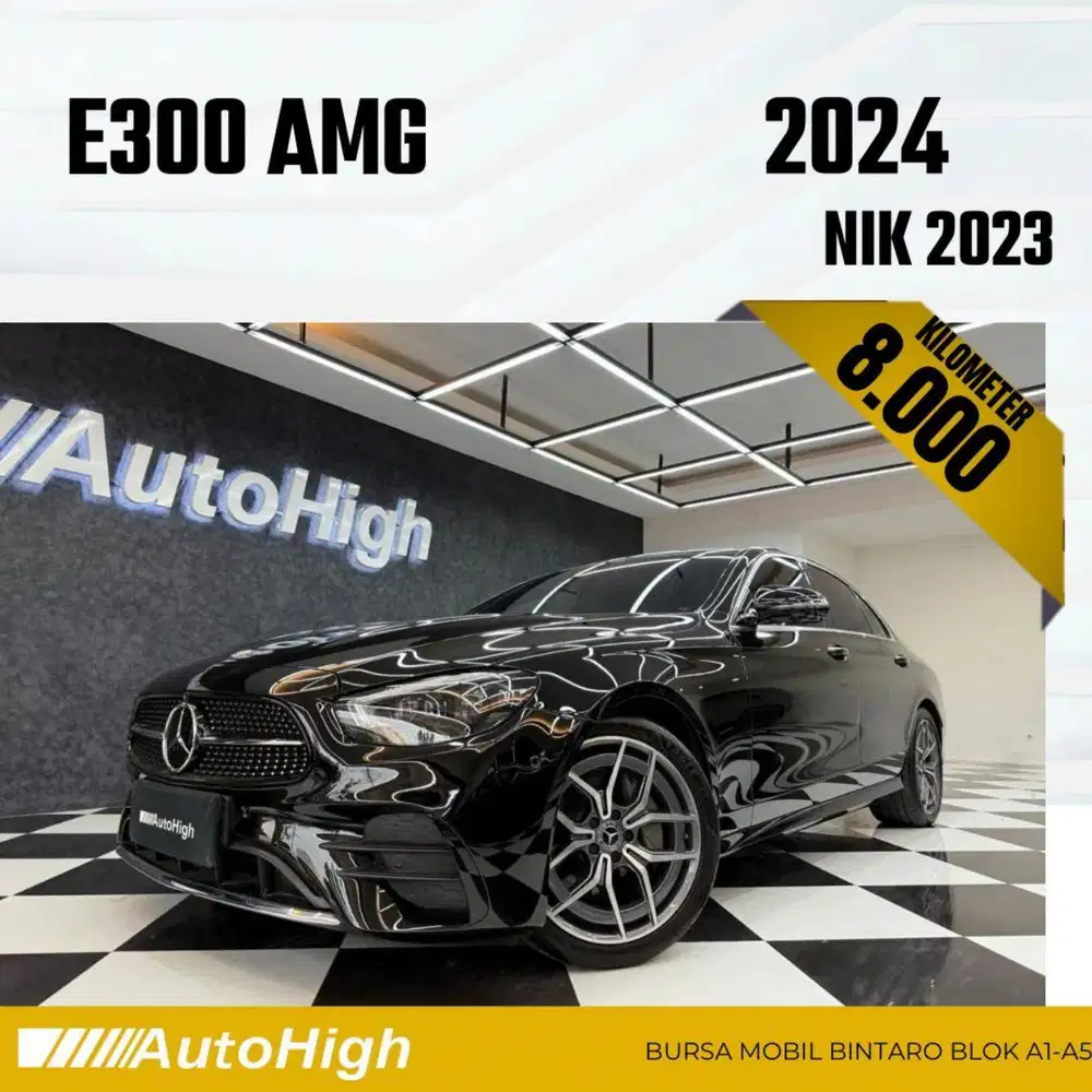 DP10% [Km8.000] E300 AMG 2023 Black Reg 2024 #AUTOHIGH