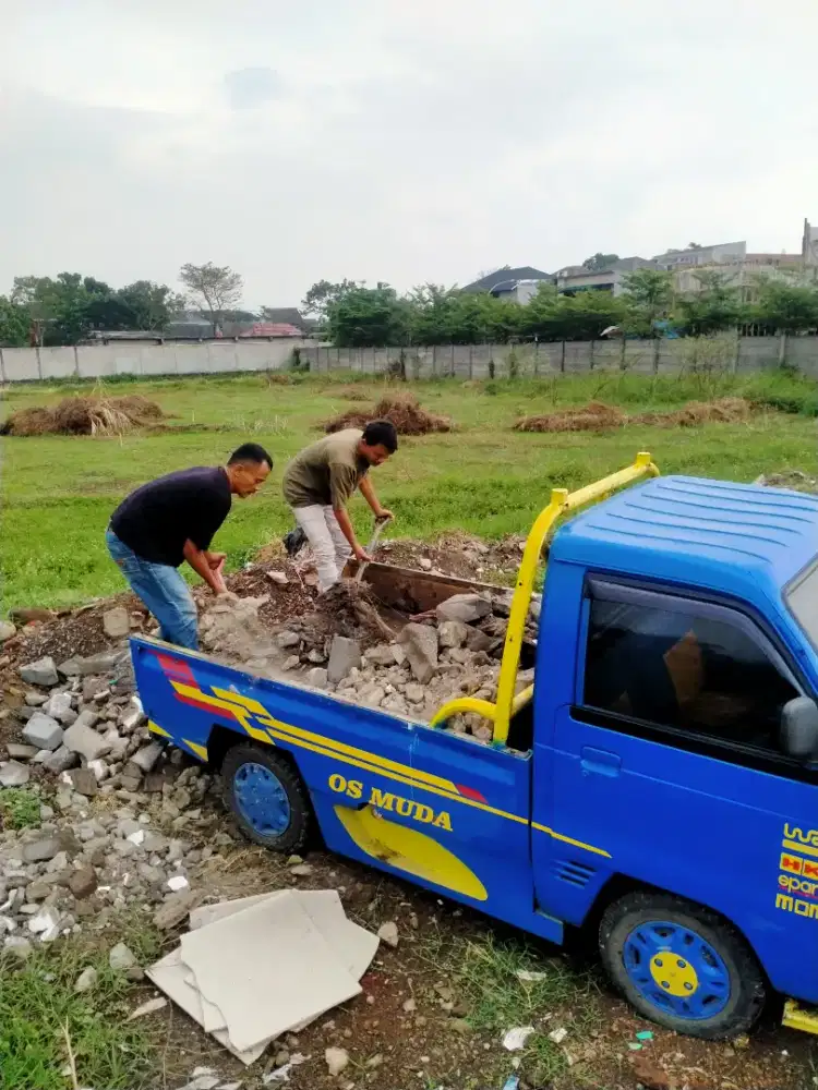 Jasa angkut & buang brangkal puing barangkal sampah daun prabotan dll