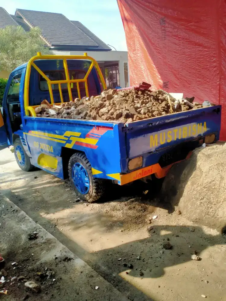 Jasa angkut & buang brangkal puing barangkal sampah daun prabotan dll