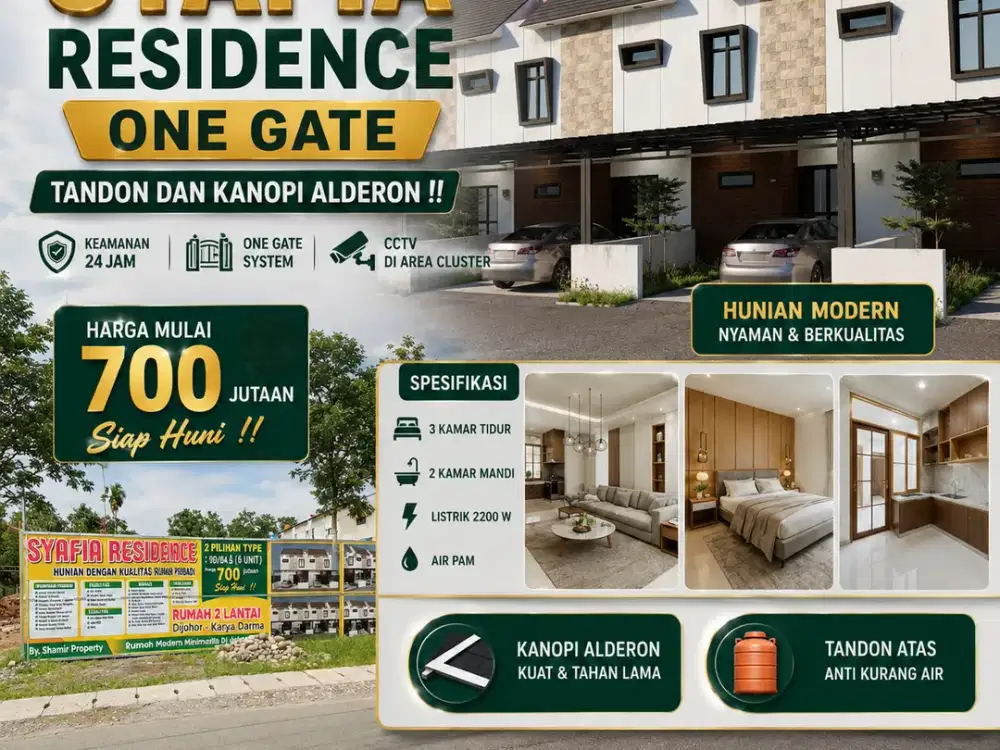 KOMPLEK AMAN ONE GATE PINGGIR JALAN UTAMA KARYA DHARMA JOHOR