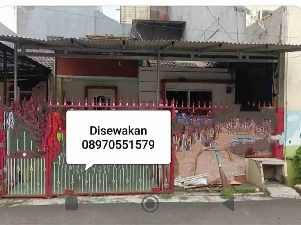 Disewakan rumah cluster lebar 6 di kelapa gading permai jakut