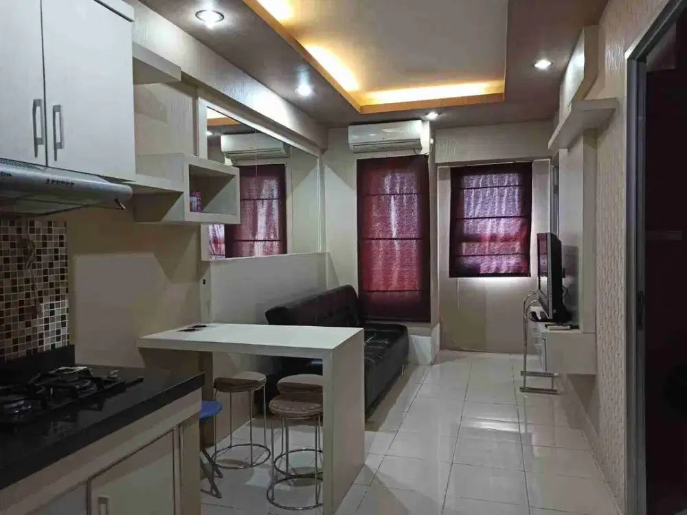 Disewakan murah siap huni 2BR Furnish Apartemen Puncak Kertajaya Surabaya Timur