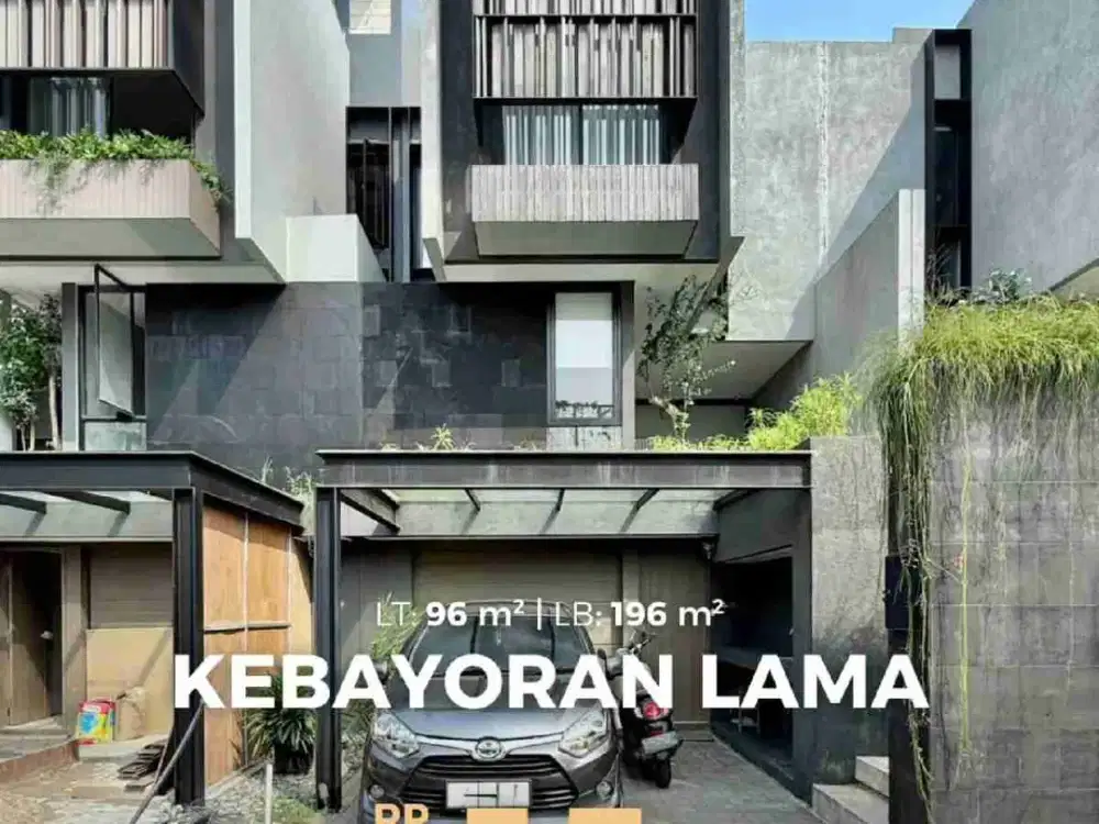 Jual rumah modern minimalis di permata hijau, kebayoran lama