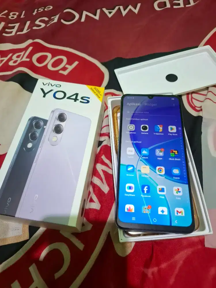 Vivo Y04s ram 4/128gb fullset original garansi resmi like new