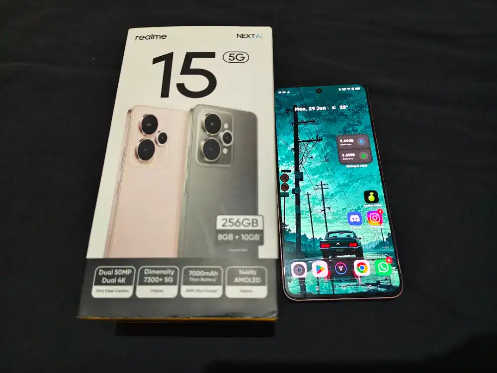 Realme 15 8/256 pemakaian 2 bulan