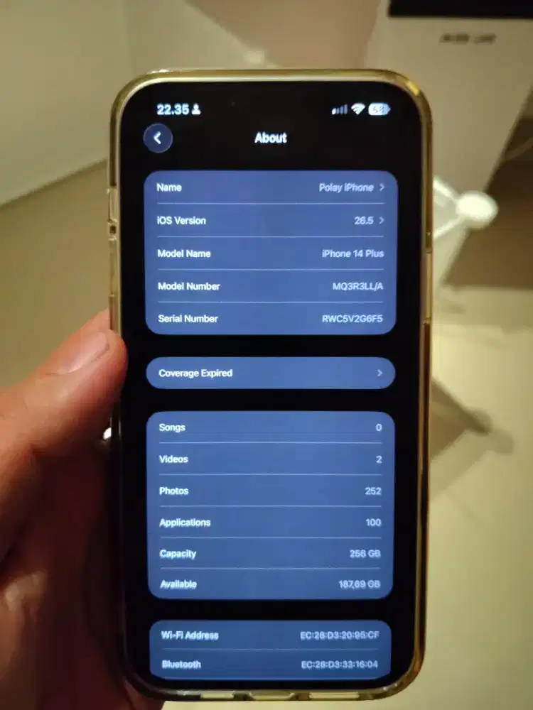 Iphone 14 plus 256 gb