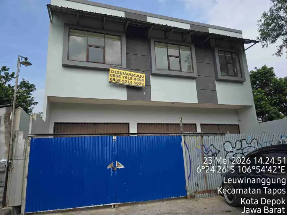 Ruko Sewa Siap Pakai Dijalan Baru Utama Leuwinanggung Tapos Depok