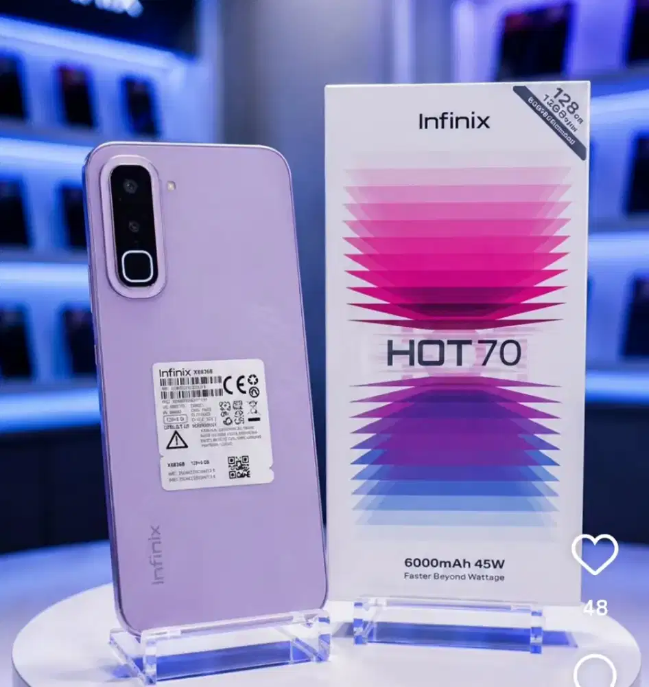 INFINIX HOT 70 12/128GB 'ATLANTIS DAHSYAT'